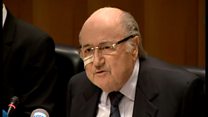 ブラッターFIFA会長は不屈の会見 8年間の活動停止処分で