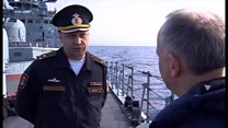 地中海でロシア軍艦が展開 大国アピール