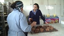 Baking cakes in Tunisian women's prison