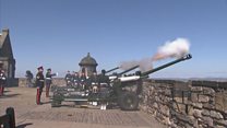 Edinburgh's 21 gun salute for Queen