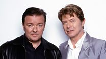 Gervais: Bowie hid illness in 'funny emails', weeks before death