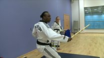 England's only blind Taekwondo teacher