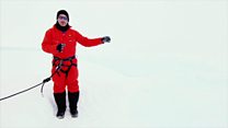 Visiting the chasm cutting off an Antarctic base