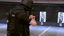 Scotland's armed police in training