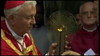 English saint's relic on pilgrimage