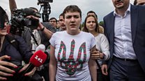 Jailed Ukrainian pilot freed in prisoner swap