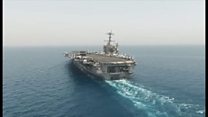 IS掃討の米空母、地中海から攻撃