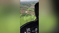 Seagull crashes into helicopter
