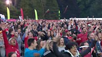Wales fans are happy
