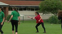 Frisbee frolics de-stress students
