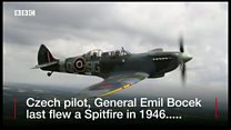 Former Czech pilot takes to the air again over Kent
