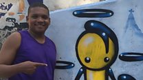 The man who creates angels for Rio