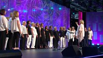 Côr Alaw Werin dros 20 mewn nifer (1) / Folk Song over 20 members (1)