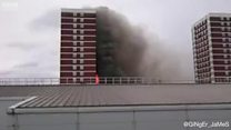 VIDEO: Fire in Shepherd's Bush tower block