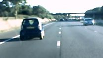 Wrong way M5 driver caught on dashcam