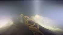 Shipwreck explored on the Goodwin Sands