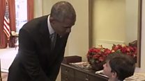 The six-year-old who met President Obama