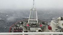 Tywydd drwg Antarctica