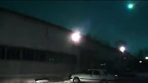 Meteor lights up Siberian sky