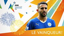 Riyad Mahrez, footballeur africain 2016