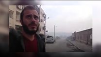 'Here comes the barrel bomb'