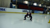 Ice skating grandad