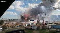 墨西哥城外烟花市场发生大爆炸