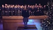 Schoolgirl wows audience with her voice
