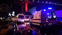Emergency services at Istanbul attack