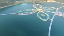 Giant floating walkway in China