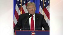 Donald Trump mu kiganiro ca mbere n'abanyamakuru