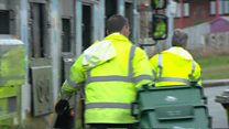 Why are bins emptied less often?