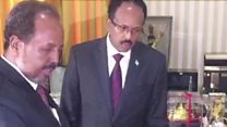 Madaxweyne Farmaajo oo billadaha madaxtooyada yaalla la tusay