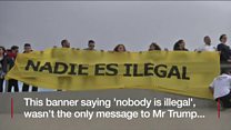 Hundreds protest ‘wall’ at Mexican border