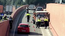 Police at scene of Spain shooting