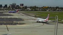 Footage released of Harrison Ford's plane near-miss
