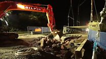 Old bridge removed
