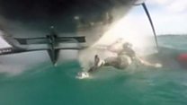 Moment Oracle crewman goes overboard