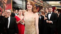 Stars step out on the Oscars' red carpet