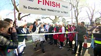 Westminster's annual pancake race