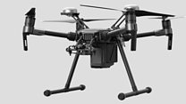Giant drone works in rain and winds