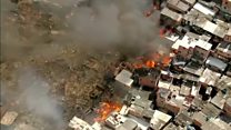 Residents scramble to douse favela fire