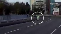 Mobility scooter spotted on busy ring road