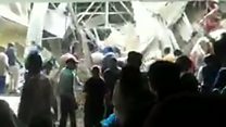 S Africa hospital roof collapses