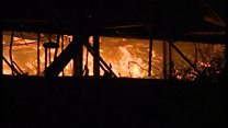 Fire tackled at recycling plant