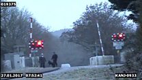 Level crossing misuse caught on CCTV