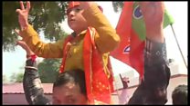 انڈیا: ریاستی انتخابات میں جیت کا جشن