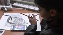 Meet migrant boy dubbed 'Little Picasso'