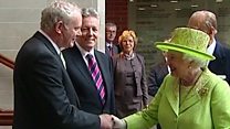 Queen and Martin McGuinness shake hands