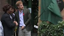 Prince Harry visits Diana Aids charity